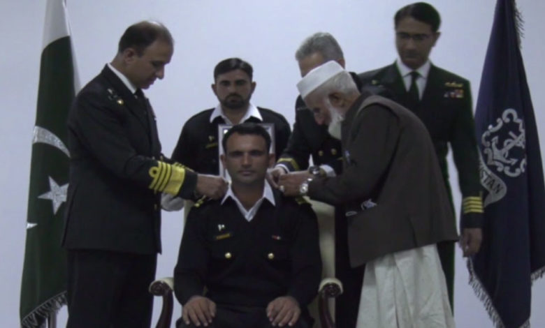 Fakhr Zaman was conferred the honorary rank of Lieutenant in the Pakistan Navy