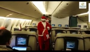 Christmas celebrations during PIA flight