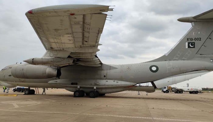 A special Pakistan Air Force plane has arrived in Beijing to deliver the Corona vaccine