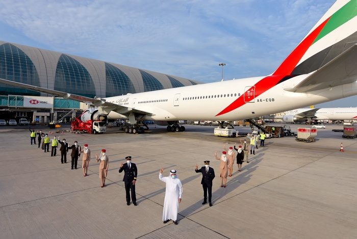 Emirates operates first fully vaccinated flight