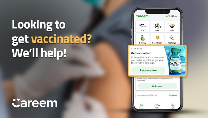 Careem introduces COVID19 Vaccination transport service