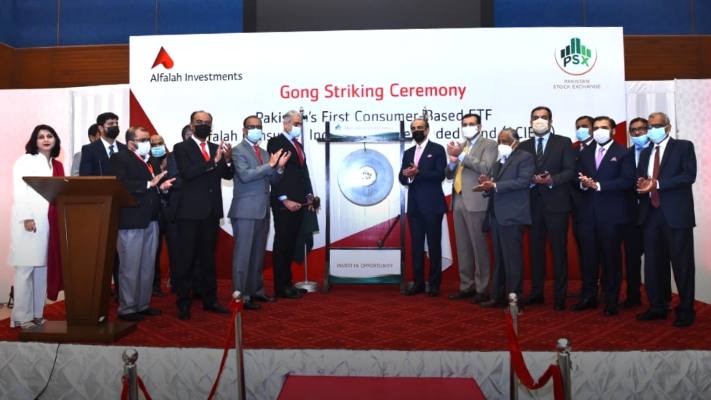 PSX holds Gong ceremony to announce launch of Alfalah consumer index ETF