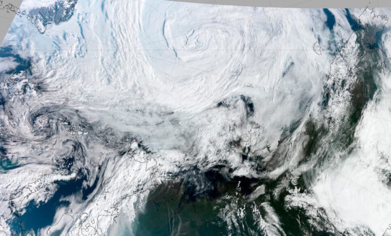 Day News Tv, Arctic cyclones Satellite Picture